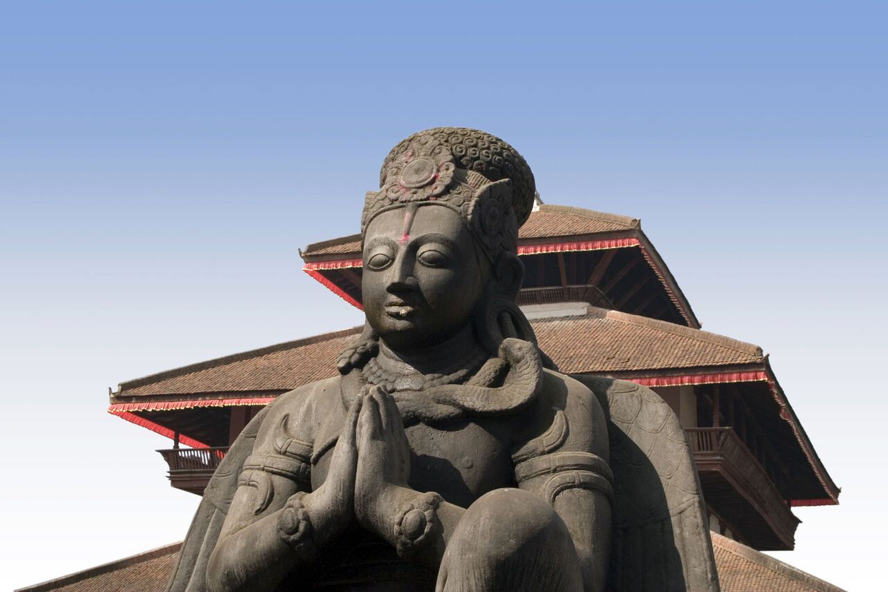 Große Statue bei Hanuman Dokha Kathmandu