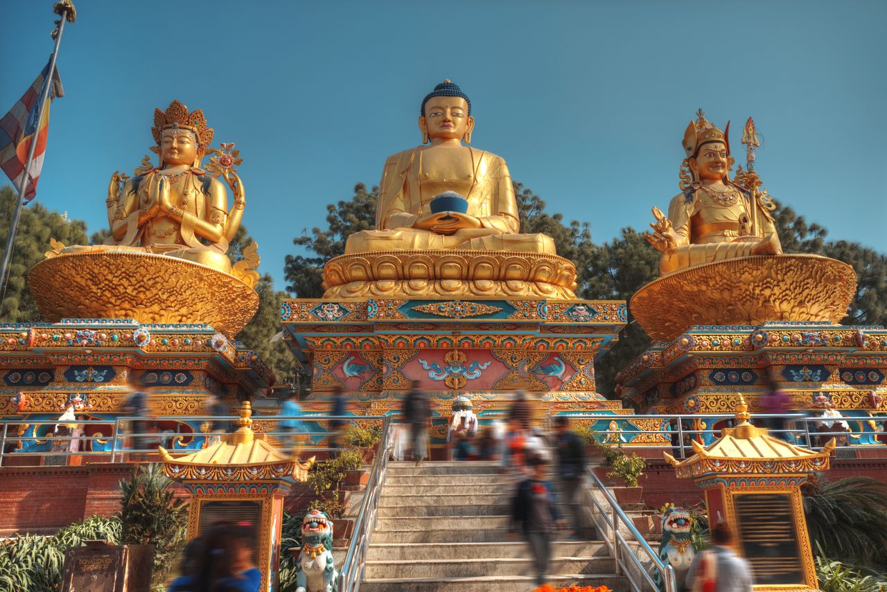 Goldener Buddha in Kathmandu