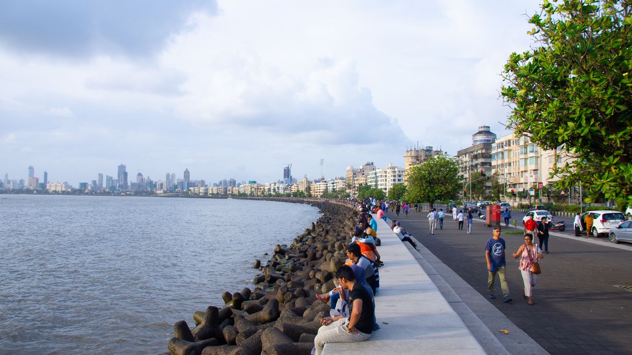 marine drive in mumbai auch bekannt als die halskette der königin