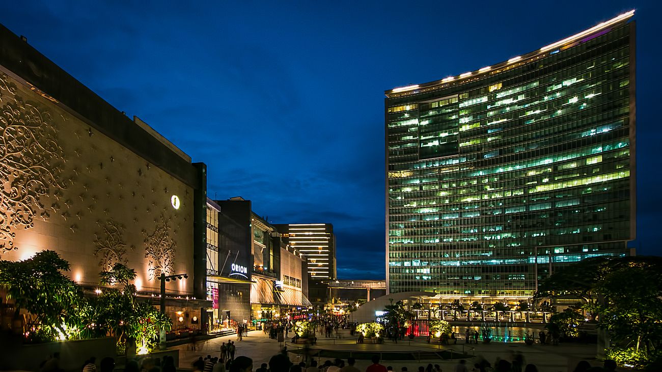 Orion Mall, World Trade Center und der Brigade Gateway-Komplex Bangalore